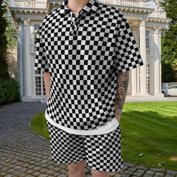 summer male 3d simple houndstooth print large size thin casual short sleeved polo shirt men s trend shorts two piece 220526, Gray
summer male 3d simple houndstooth print large size thin casual short sleeved polo shirt men s trend shorts two piece 220526, Gray