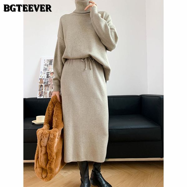 elegant women sweater set turtleneck pullovers & elastic waist drawstring skirts ladies knitted set autumn winter, White;black
elegant women sweater set turtleneck pullovers & elastic waist drawstring skirts ladies knitted set autumn winter, White;black