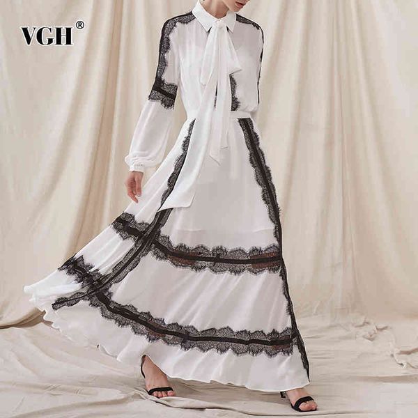 white chiffon patchwork lace two piece set women bowknot long sleeve high waist hit color skirt sets female style 210507
white chiffon patchwork lace two piece set women bowknot long sleeve high waist hit color skirt sets female style 210507