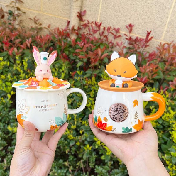starbucks water cup autumn maple leaf cute fox shape bronze ceramic mug with cover large capacity coffee water cup
starbucks water cup autumn maple leaf cute fox shape bronze ceramic mug with cover large capacity coffee water cup