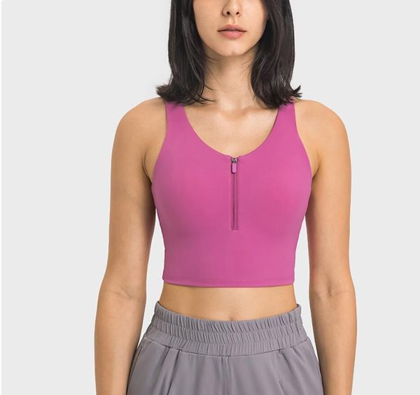 front zipper sports bra vest for women's tank running activewear underwear fitness leisure with cushion gentle compression y-back yoga, White
front zipper sports bra vest for women's tank running activewear underwear fitness leisure with cushion gentle compression y-back yoga, White