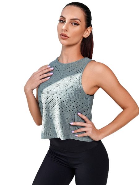 absorbs sweat breathable softness sports tank p430#, Gray
absorbs sweat breathable softness sports tank p430#, Gray