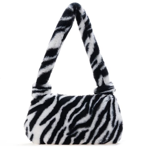 fashion mini shoulder bag kid winter plush underarm bag leopard print zebra fluffy, Black
fashion mini shoulder bag kid winter plush underarm bag leopard print zebra fluffy, Black