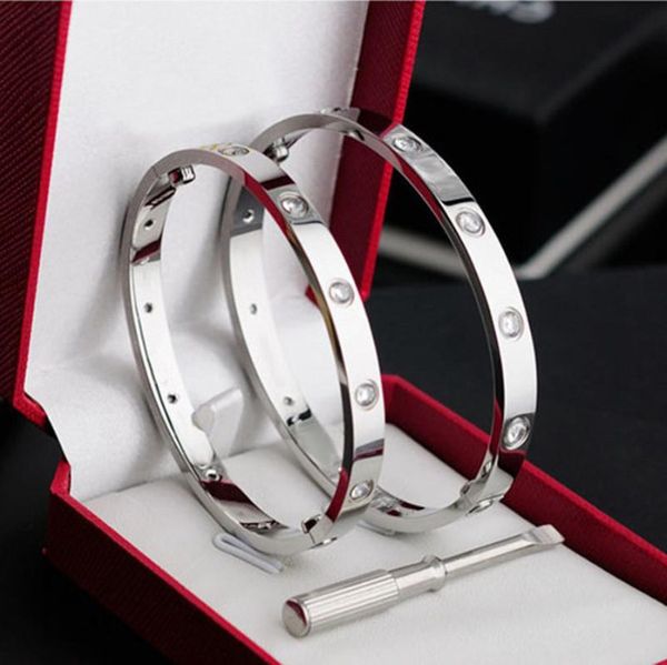 mens womens custom made bracelet luxury designer jewelry nail bangles charm diamond silver gold screw stainless steel fashion screwdriver, Black
mens womens custom made bracelet luxury designer jewelry nail bangles charm diamond silver gold screw stainless steel fashion screwdriver, Black