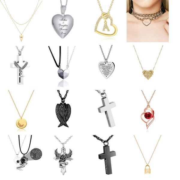 pendant necklaces heart necklace and earring sets no fade titanium steel plated 18k gold love chain for girls lady amchq, Silver
pendant necklaces heart necklace and earring sets no fade titanium steel plated 18k gold love chain for girls lady amchq, Silver