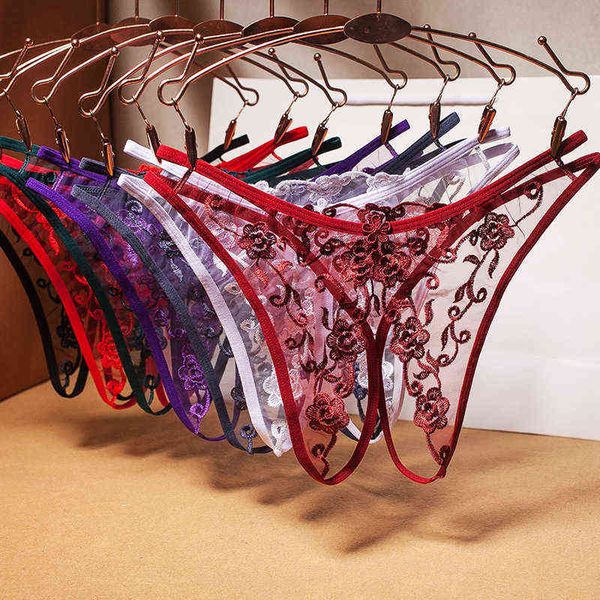 open crotch panties women's mesh embroidery retro hollow transparent thong ultra-thin low-waist t-pants w220324, Red;black
open crotch panties women's mesh embroidery retro hollow transparent thong ultra-thin low-waist t-pants w220324, Red;black