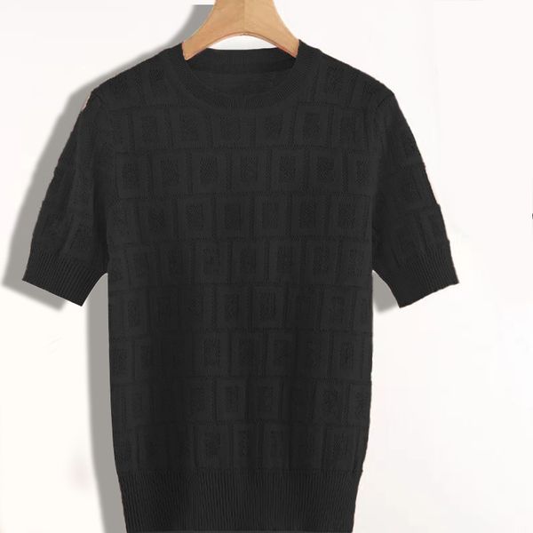 women's sweater designer shirt short sleeve cardigan apparel clothing knitting sweaters spring and summer letter high fashion products, White;black
women's sweater designer shirt short sleeve cardigan apparel clothing knitting sweaters spring and summer letter high fashion products, White;black