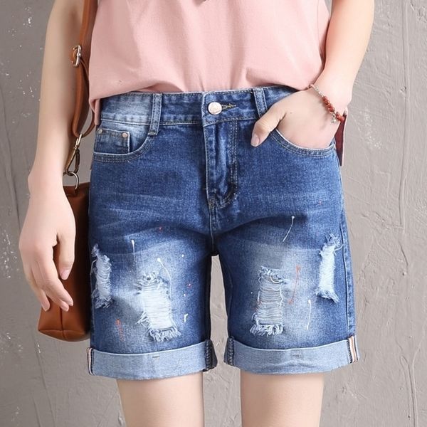 fashion women ripped denim shorts girls summer casual curling pockets hole zipper short jeans plus size y200822, White;black
fashion women ripped denim shorts girls summer casual curling pockets hole zipper short jeans plus size y200822, White;black