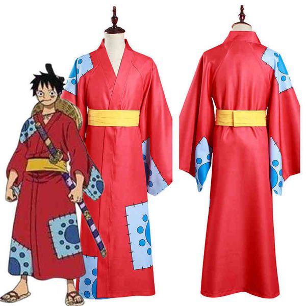 one piece wano country monkey d. luffy cosplay come kimono outfits halloween carnival suit t220808, Black;red
one piece wano country monkey d. luffy cosplay come kimono outfits halloween carnival suit t220808, Black;red