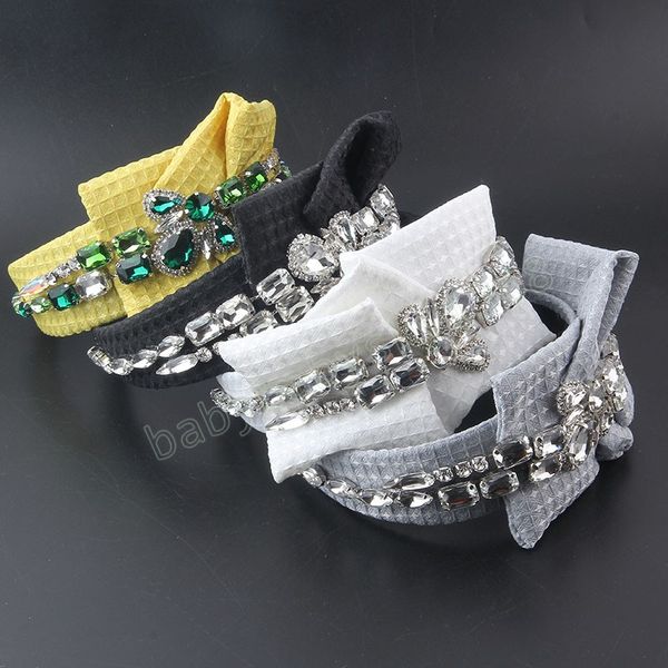 headband hair accessories satin with glass rhinestone hairband for women girls summer spring fashion headdress, Slivery;white
headband hair accessories satin with glass rhinestone hairband for women girls summer spring fashion headdress, Slivery;white