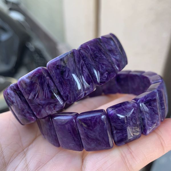 natural purple charoite rectangle beads bracelet 16x12x7mm women men fashion purple charoite charm russia fashion aaaaa, Silver
natural purple charoite rectangle beads bracelet 16x12x7mm women men fashion purple charoite charm russia fashion aaaaa, Silver