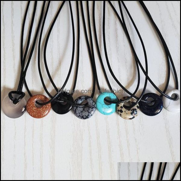 pendant necklaces 18mm tiger eye assorted natural stone gogo donut necklace simple stylish big hole loo mjfashion dhthk, Silver
pendant necklaces 18mm tiger eye assorted natural stone gogo donut necklace simple stylish big hole loo mjfashion dhthk, Silver