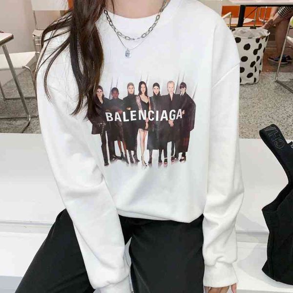 2022 designer bal hoodies and coats autumn ins trend long sleeved t-shirt for men women loose casual national simple versatile round neck sw, Black
2022 designer bal hoodies and coats autumn ins trend long sleeved t-shirt for men women loose casual national simple versatile round neck sw, Black