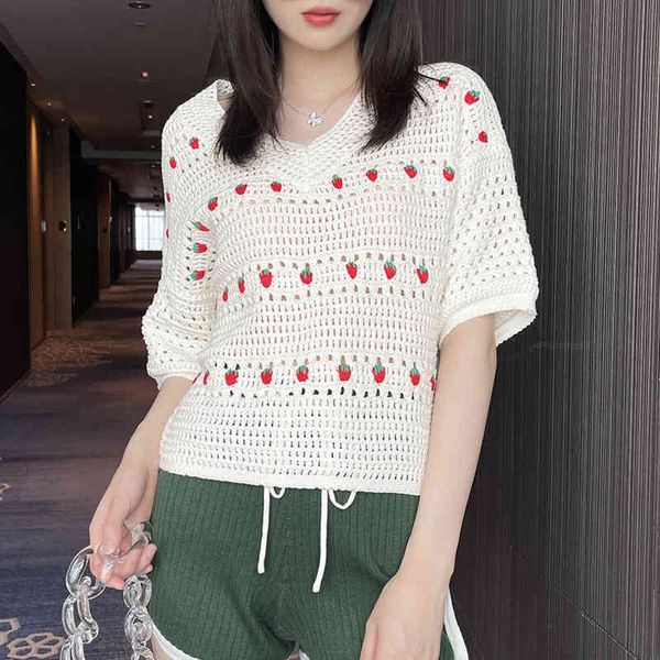women's sweaters summer fashion ice silk this sweater women's dress foreign style strawberries loose thin short sleeves wfeh, White;black
women's sweaters summer fashion ice silk this sweater women's dress foreign style strawberries loose thin short sleeves wfeh, White;black