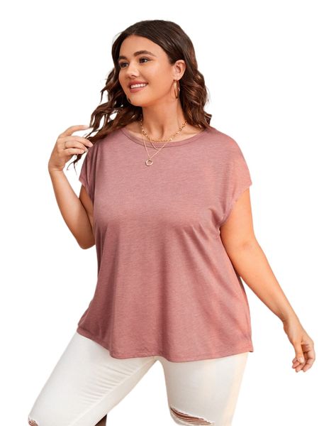 plus solid dolman sleeve tee y4d2#, Black
plus solid dolman sleeve tee y4d2#, Black