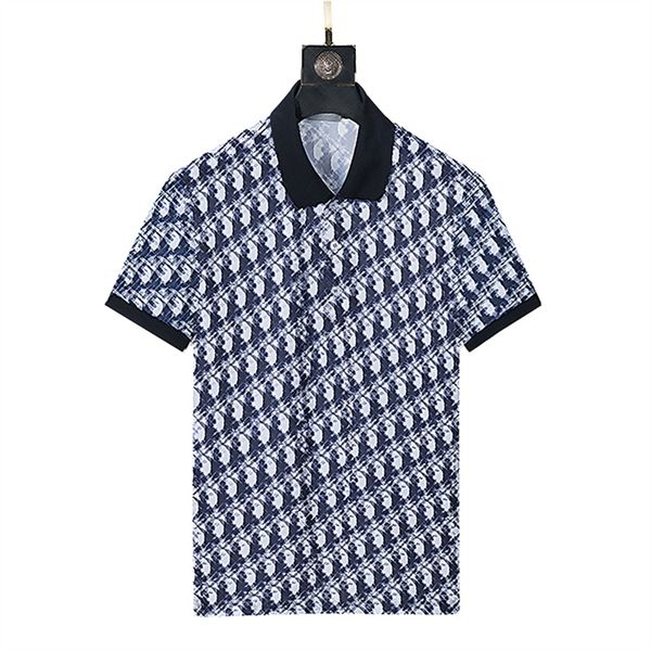 mens designer polo shirt fashion men polos shirts print casual short sleeve t-shirts turn-down collar clothing, White;black
mens designer polo shirt fashion men polos shirts print casual short sleeve t-shirts turn-down collar clothing, White;black