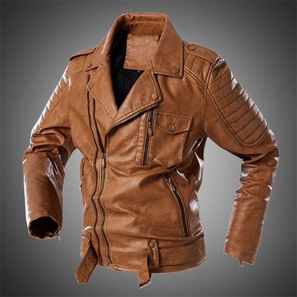 mens leather jacket winter street fashion coat motorcycle jacket men lapel vintage jacket biker coat outwear chaquetas de hombre 201128, Black
mens leather jacket winter street fashion coat motorcycle jacket men lapel vintage jacket biker coat outwear chaquetas de hombre 201128, Black
