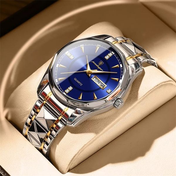 poedagar 2021 new fashion men's watches stainless steel brand luxury waterproof men quartz wristwatches relogio masculino, Slivery;brown
poedagar 2021 new fashion men's watches stainless steel brand luxury waterproof men quartz wristwatches relogio masculino, Slivery;brown