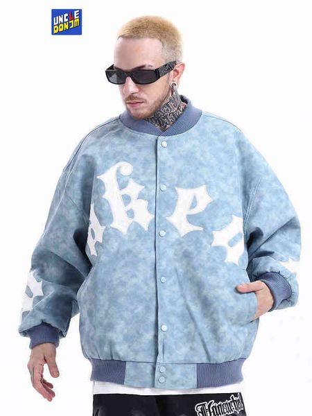men winter uncledonjm jacket casual varsity techwear baseball motorcycle clothing t220728, Black;brown
men winter uncledonjm jacket casual varsity techwear baseball motorcycle clothing t220728, Black;brown