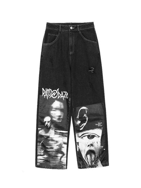 houzhou gothic baggy jeans women punk hippie streetwear print y2k wide leg trousers harajuku grunge denim pants vintage 90s 220321, Blue
houzhou gothic baggy jeans women punk hippie streetwear print y2k wide leg trousers harajuku grunge denim pants vintage 90s 220321, Blue