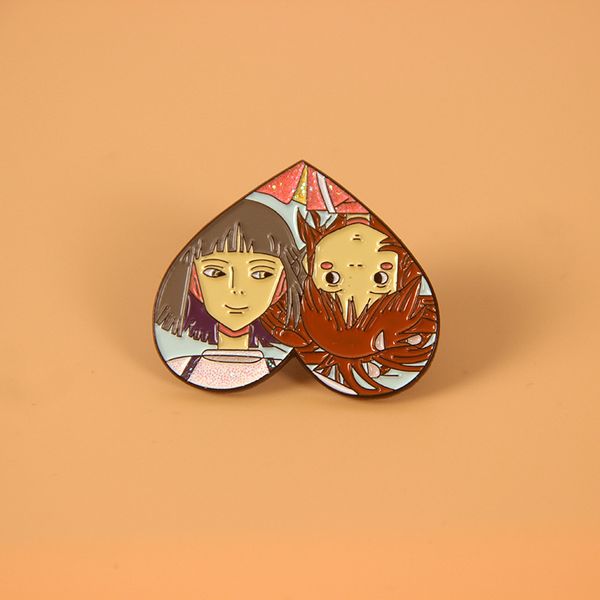haku and chihiro love heart brooch pins enamel metal badges lapel pin brooches jackets fashion jewelry accessories, Blue
haku and chihiro love heart brooch pins enamel metal badges lapel pin brooches jackets fashion jewelry accessories, Blue