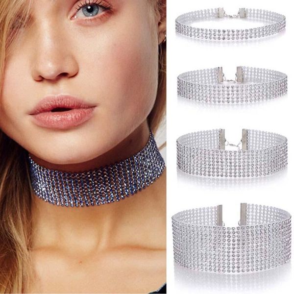 choker gothic crystal choker necklace for women girls wedding party fashion jeweley silver chain punk necklaces, Golden;silver
choker gothic crystal choker necklace for women girls wedding party fashion jeweley silver chain punk necklaces, Golden;silver