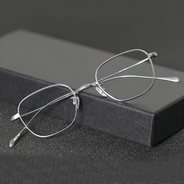 ultralight pure titanium square eyeglasses frame men optical myopia prescription glasses women japanese luxury brand fashion full rim hypero, Silver
ultralight pure titanium square eyeglasses frame men optical myopia prescription glasses women japanese luxury brand fashion full rim hypero, Silver
