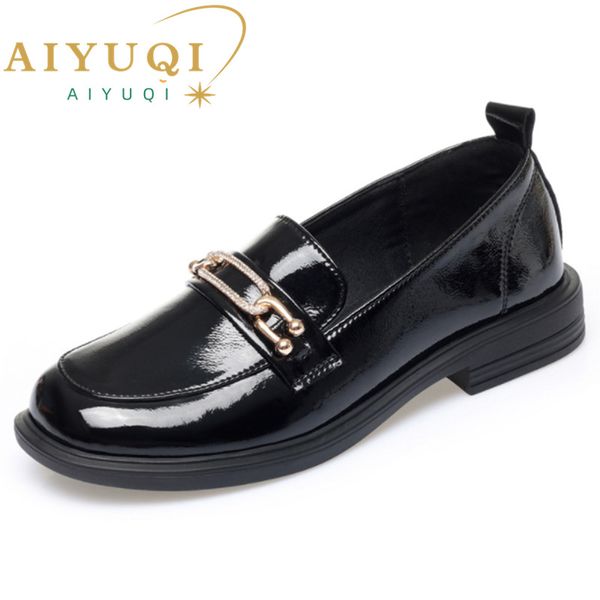 aiyuqi loafer shoes women genuine leather 2022 spring new large size ladies single shoes casual shiny women shoes, Black
aiyuqi loafer shoes women genuine leather 2022 spring new large size ladies single shoes casual shiny women shoes, Black