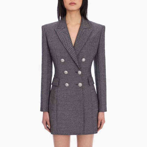 office lady grey long blazer women fashion temperament double breasted button buckle slim blazers jacket dress j220813, White;black
office lady grey long blazer women fashion temperament double breasted button buckle slim blazers jacket dress j220813, White;black