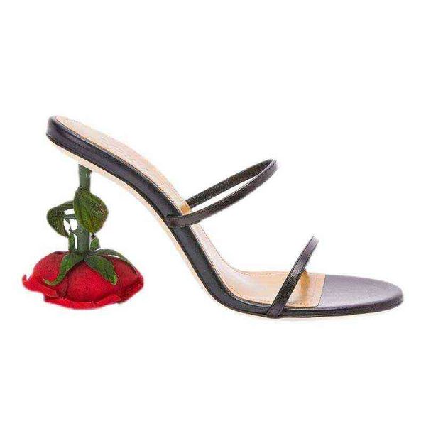 sandals deat rose hak vrouwen sandalen 2022 zomer nieuwe unieke vormige slippers party wedding gladiatorschoen high heels 220412, Black 
sandals deat rose hak vrouwen sandalen 2022 zomer nieuwe unieke vormige slippers party wedding gladiatorschoen high heels 220412, Black