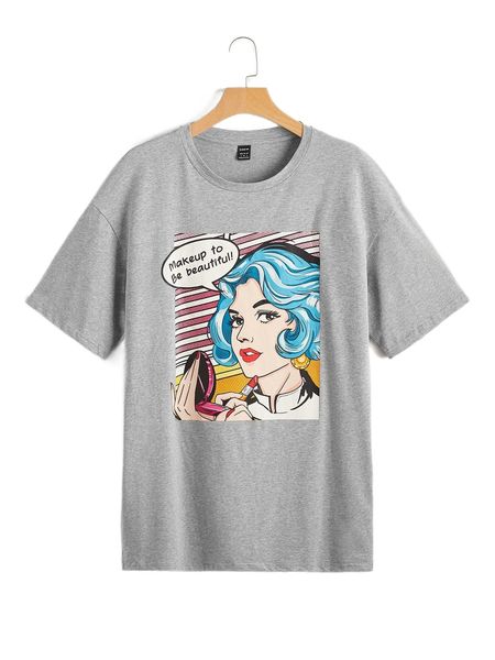 figure graphic drop shoulder tee g1ek#, Black;gray
figure graphic drop shoulder tee g1ek#, Black;gray