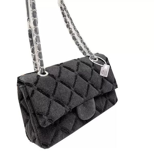 sw designer classic medium single flap denim bags quilted blue grey silver hardware matelasse chain crossbody shoulder large capacity outdoo
sw designer classic medium single flap denim bags quilted blue grey silver hardware matelasse chain crossbody shoulder large capacity outdoo