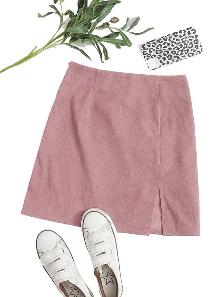 split hem corduroy mini skirt q7qj#, Black
split hem corduroy mini skirt q7qj#, Black