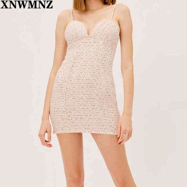 xnwmnz za vintage women chic textured tweed mini dress fashion sweetheart bust adjustable shoulder straps female dresses 210513, Black;gray
xnwmnz za vintage women chic textured tweed mini dress fashion sweetheart bust adjustable shoulder straps female dresses 210513, Black;gray