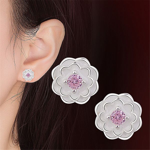flower crystal stud earrings silver color ear studs women's fine jewelry mother's day birthday gift silver earring, Golden;silver
flower crystal stud earrings silver color ear studs women's fine jewelry mother's day birthday gift silver earring, Golden;silver