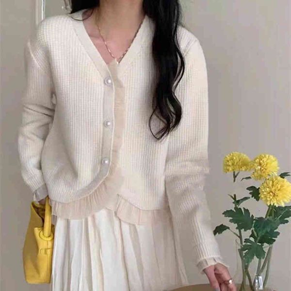 women's sweaters sweater women's v-neck chic sense wood ear stitching minority solid color knitted cardigan rl8p, White;black
women's sweaters sweater women's v-neck chic sense wood ear stitching minority solid color knitted cardigan rl8p, White;black