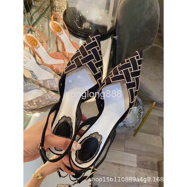dress shoes baotou woven sandals women's high heels thin pointed roman shoes summer hollow out, Black
dress shoes baotou woven sandals women's high heels thin pointed roman shoes summer hollow out, Black