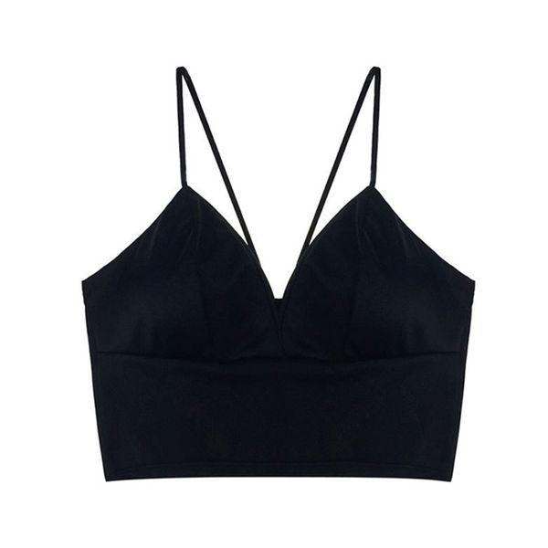 satin crop women wireless bralette crochet female spaghetti strap t-shirt cropped with chest padded camisole camis, White
satin crop women wireless bralette crochet female spaghetti strap t-shirt cropped with chest padded camisole camis, White