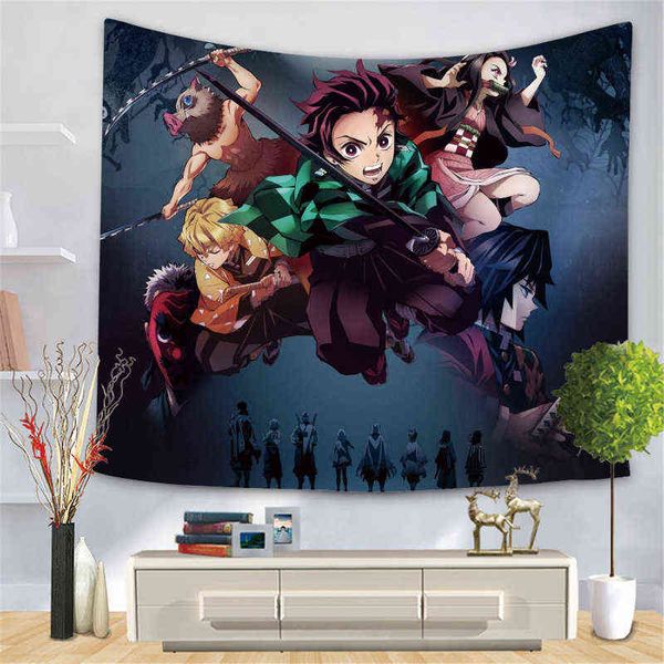 anime tapestry cartoon ghost slayer digital printed wall cloth large size for home decoration j220804
anime tapestry cartoon ghost slayer digital printed wall cloth large size for home decoration j220804