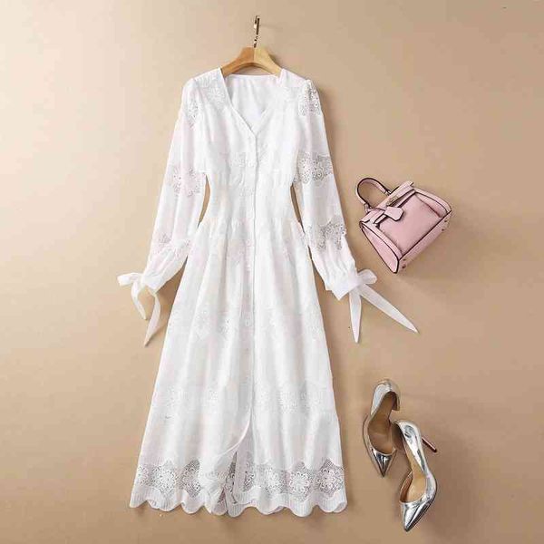 casual dresses spring fashion women's v-neck elastic waist hollowed out flower embroidery medium length dress, Black;gray
casual dresses spring fashion women's v-neck elastic waist hollowed out flower embroidery medium length dress, Black;gray