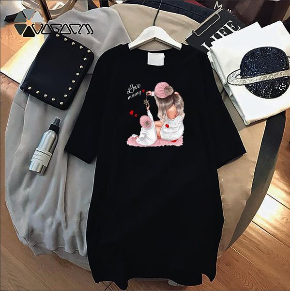 diy mini dress plus size cartoon party dresses mom & kids cozy family short sleeve dresses for women casual loose summer fashion streetwear, Black
diy mini dress plus size cartoon party dresses mom & kids cozy family short sleeve dresses for women casual loose summer fashion streetwear, Black