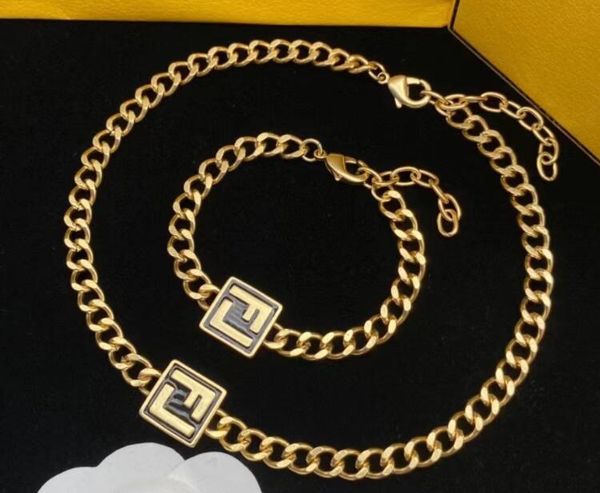 18k gold plated f letter gold chains men's and women's personality trend double f-shaped square clavicle necklaces, Silver
18k gold plated f letter gold chains men's and women's personality trend double f-shaped square clavicle necklaces, Silver