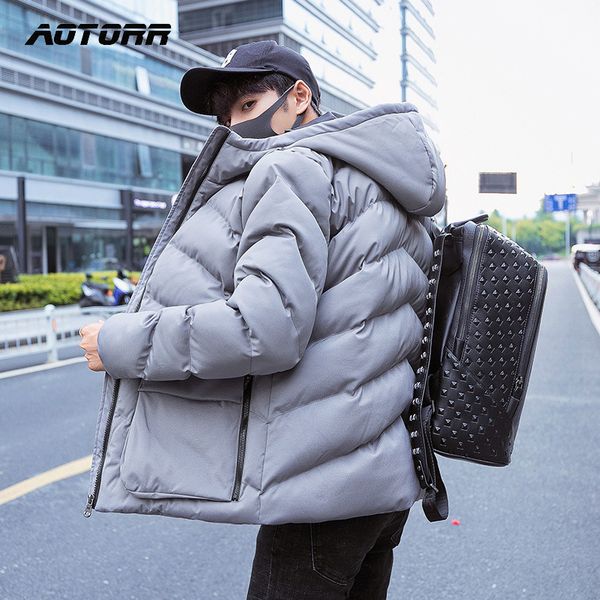 winter solid color parka men thick hooded jacket trend warm harajuku coat male casual zipper jackets windproof outwear 201104, Black;brown
winter solid color parka men thick hooded jacket trend warm harajuku coat male casual zipper jackets windproof outwear 201104, Black;brown