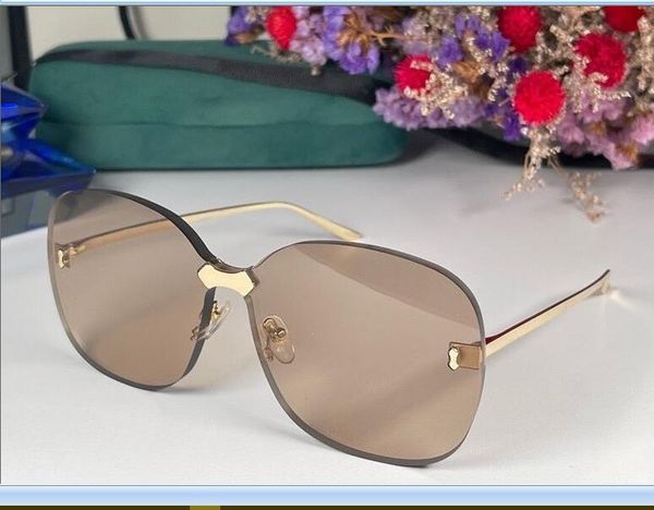 2022 women men fashion sunglasses rose gold metal thin frame light brown rimless square lenses available with box, White;black
2022 women men fashion sunglasses rose gold metal thin frame light brown rimless square lenses available with box, White;black