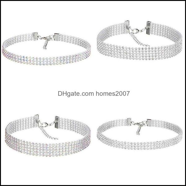 pendant necklaes strands new crystal rhinestone choker necklace women wedding accessories sier color chain punk gothic chokers jewelry colli, Silver
pendant necklaes strands new crystal rhinestone choker necklace women wedding accessories sier color chain punk gothic chokers jewelry colli, Silver