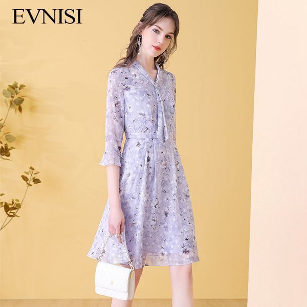 evnisi french printed floral chiffon dres spring purple scarf collar dresses a-line casual daily vestidos 220516, Black;gray
evnisi french printed floral chiffon dres spring purple scarf collar dresses a-line casual daily vestidos 220516, Black;gray