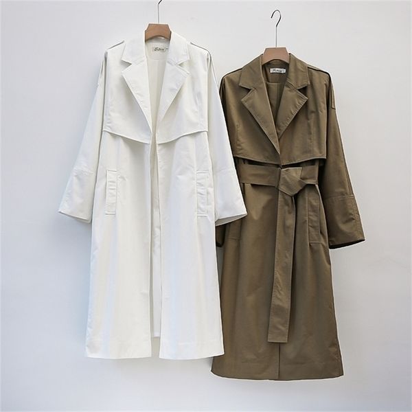 uk brand new fashion 2020 fall autumn casual simple classic long trench coat with belt chic female windbreaker lj200903, Tan;black
uk brand new fashion 2020 fall autumn casual simple classic long trench coat with belt chic female windbreaker lj200903, Tan;black