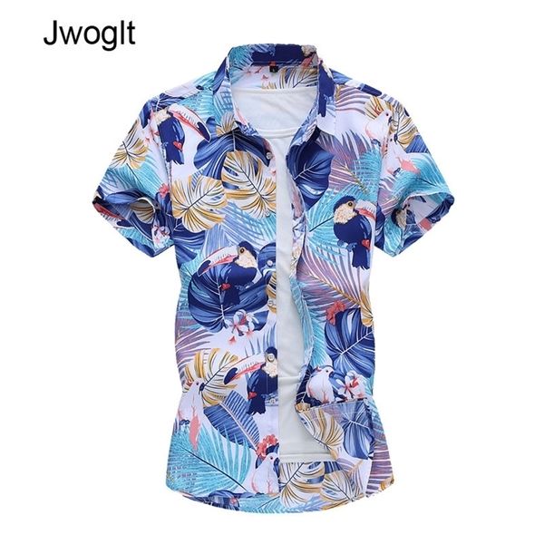 45kg120kg summer fashion men's casual button parrot and tropical plants printed beach short sleeve blouse 5xl 6xl 7xl 210412, White;black
45kg120kg summer fashion men's casual button parrot and tropical plants printed beach short sleeve blouse 5xl 6xl 7xl 210412, White;black