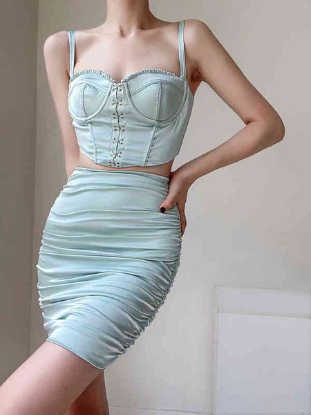 casual dresses original foreign trade order ins girlfriends fishbone bra with exposed navel suspender high waist wrinkled hip wrap skirt sui, Black;gray
casual dresses original foreign trade order ins girlfriends fishbone bra with exposed navel suspender high waist wrinkled hip wrap skirt sui, Black;gray