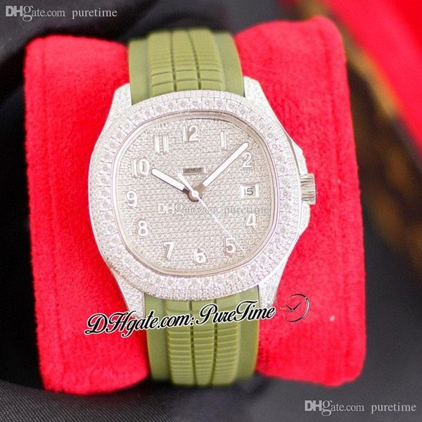 sf 40mm 5167a paved diamonds a324 automatic mens watch fully iced out diamond case green rubber strap super edition bling bling hip hop jewe, Slivery;brown
sf 40mm 5167a paved diamonds a324 automatic mens watch fully iced out diamond case green rubber strap super edition bling bling hip hop jewe, Slivery;brown